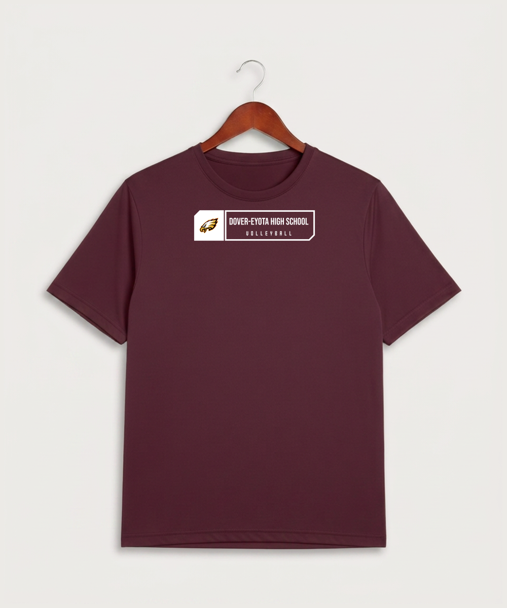 Dover-Eyota High School Volleyball (Girls) - Maroon Sport-Tek PosiCharge Competitor Tee. ST350