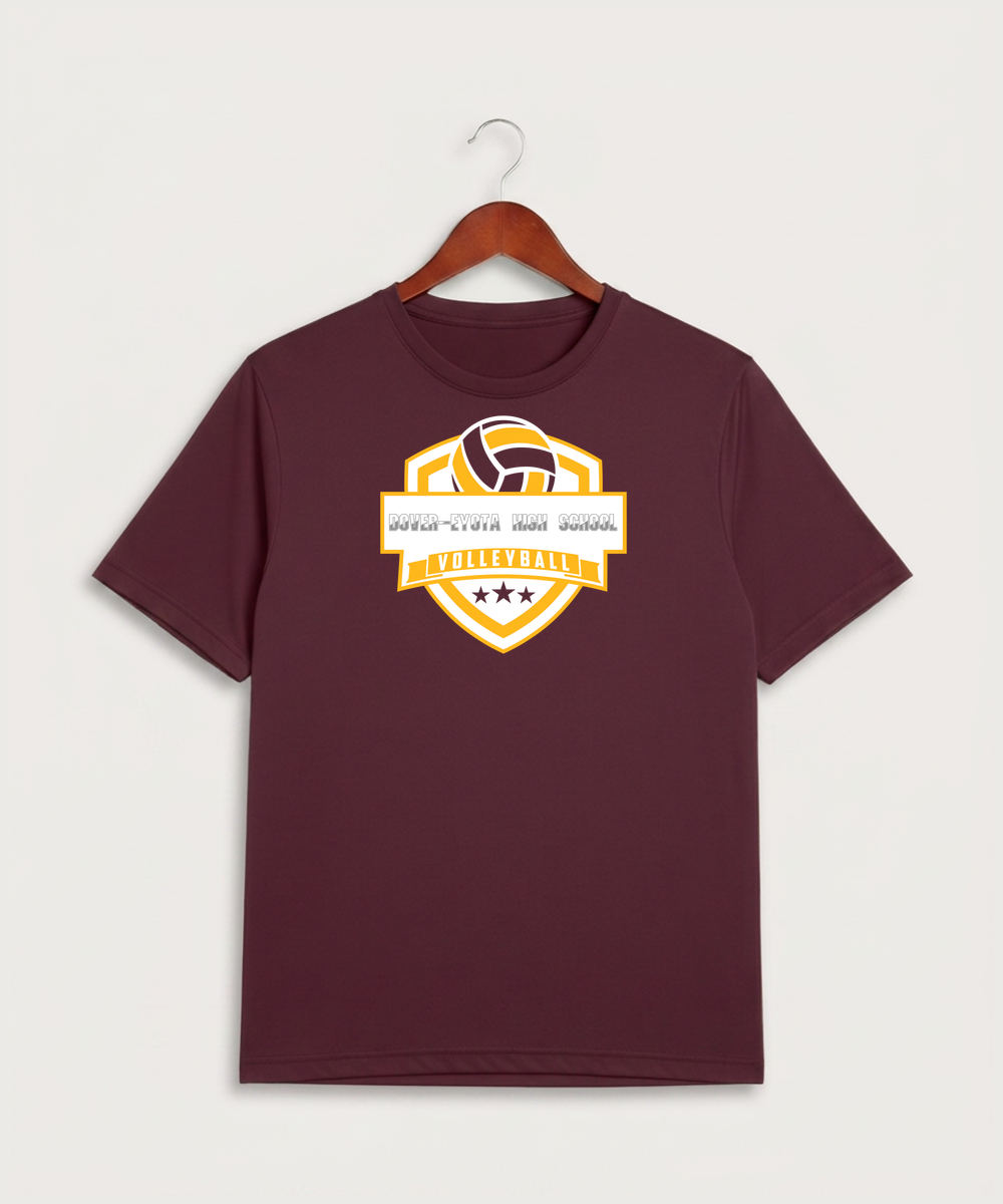Dover-Eyota High School Volleyball (Girls) - Maroon Sport-Tek PosiCharge Competitor Tee. ST350