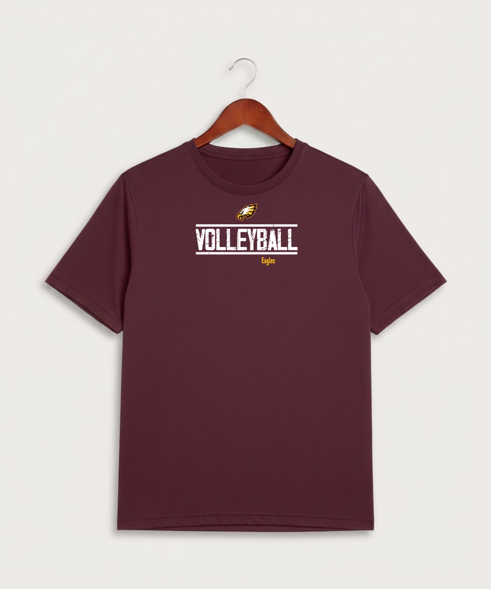 Dover-Eyota High School Volleyball (Girls) - Maroon Sport-Tek PosiCharge Competitor Tee. ST350