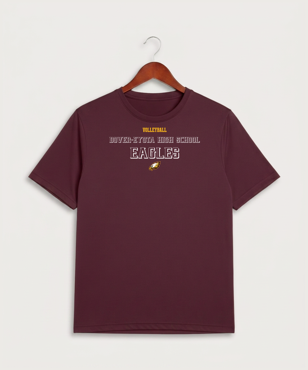 Dover-Eyota High School Volleyball (Girls) - Maroon Sport-Tek PosiCharge Competitor Tee. ST350