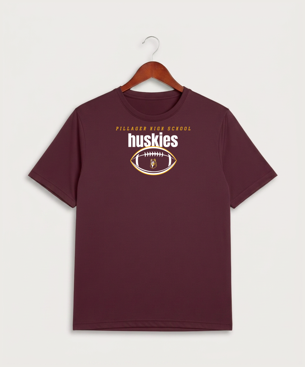 Pillager High School Football (Boys) - Maroon Sport-Tek PosiCharge Competitor Tee. ST350