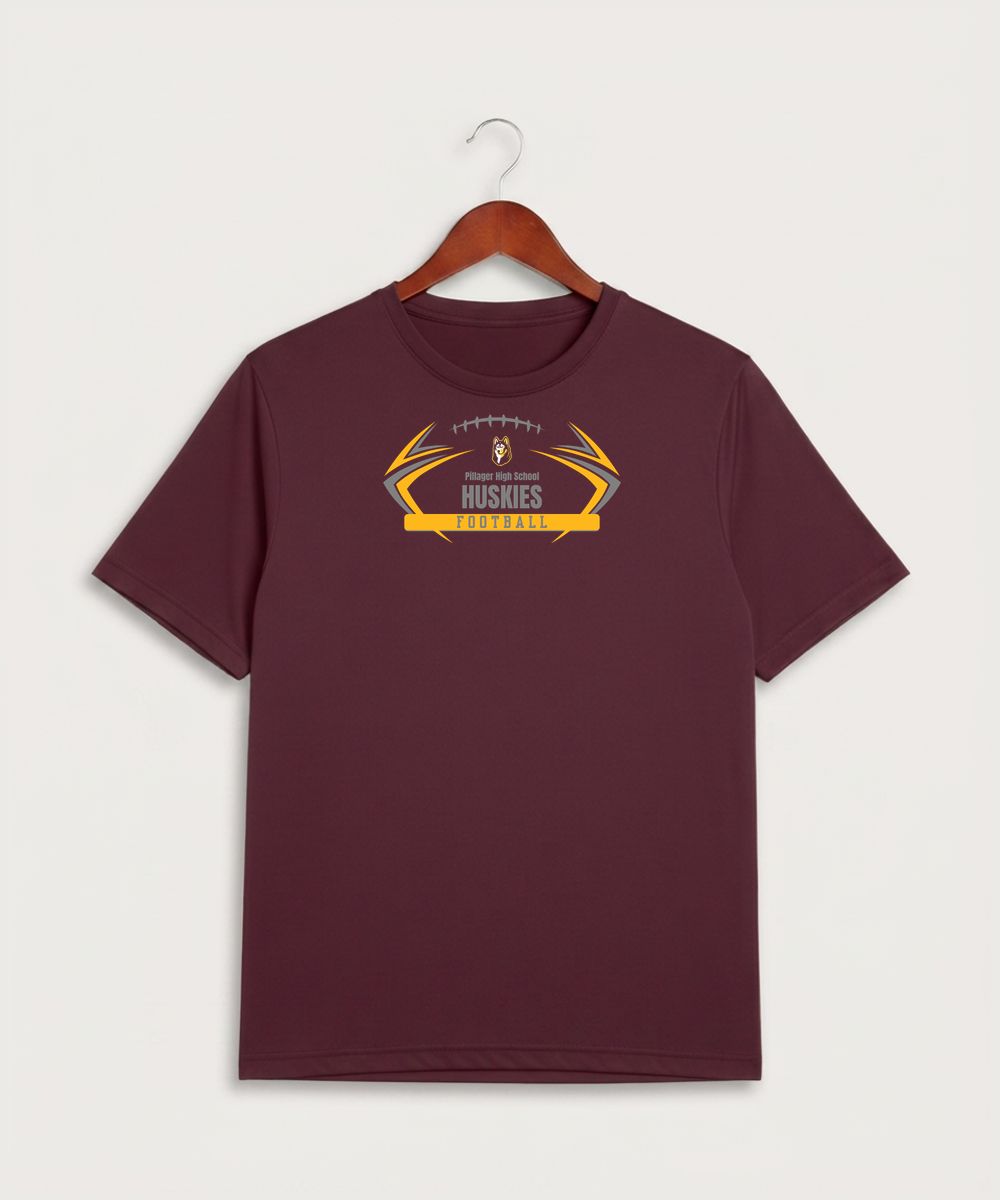 Pillager High School Football (Boys) - Maroon Sport-Tek PosiCharge Competitor Tee. ST350