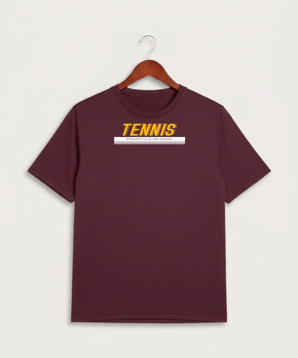 Stewartville High School Tennis (Coed) - Maroon Sport-Tek PosiCharge Competitor Tee. ST350