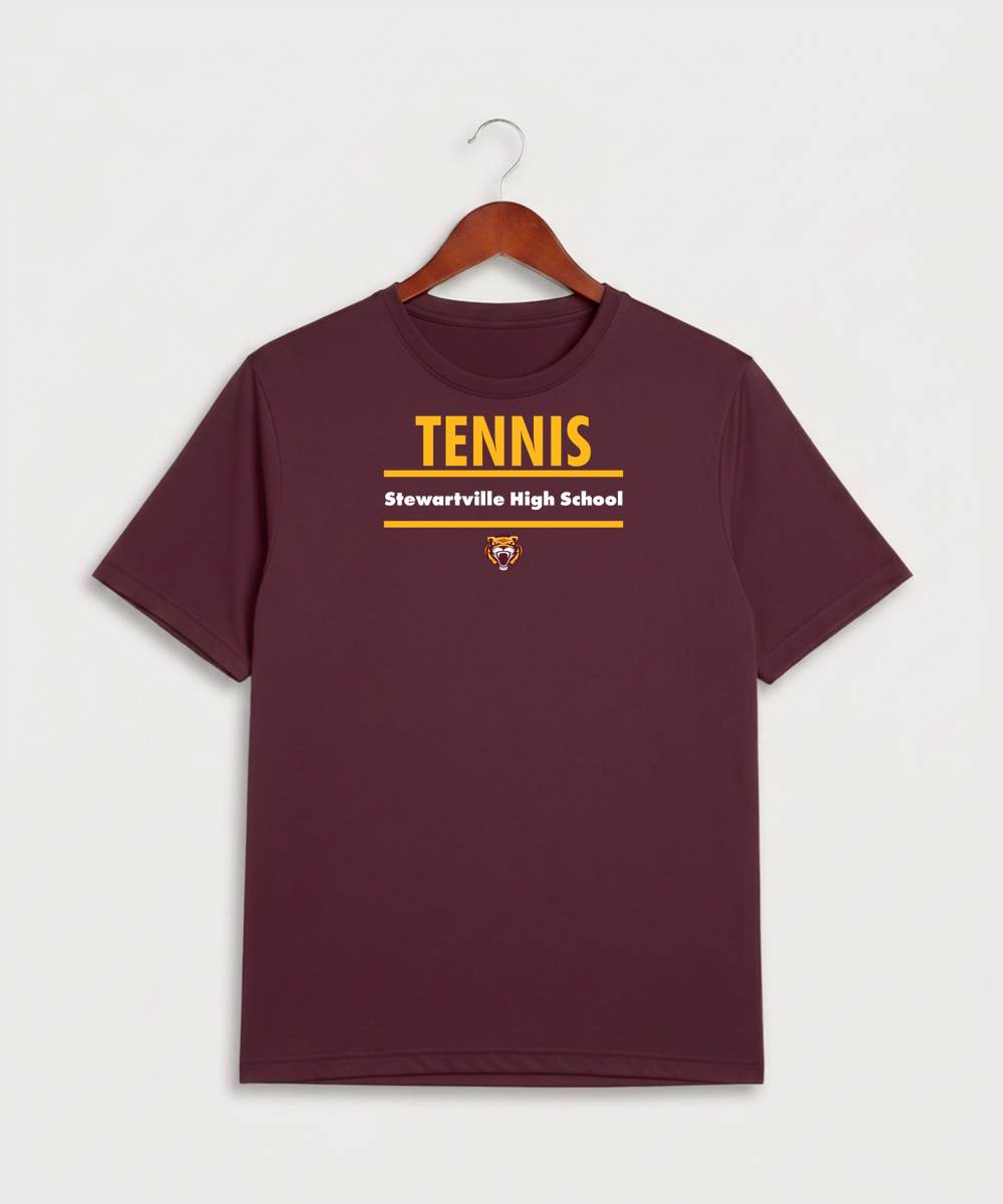 Stewartville High School Tennis (Coed) - Maroon Sport-Tek PosiCharge Competitor Tee. ST350
