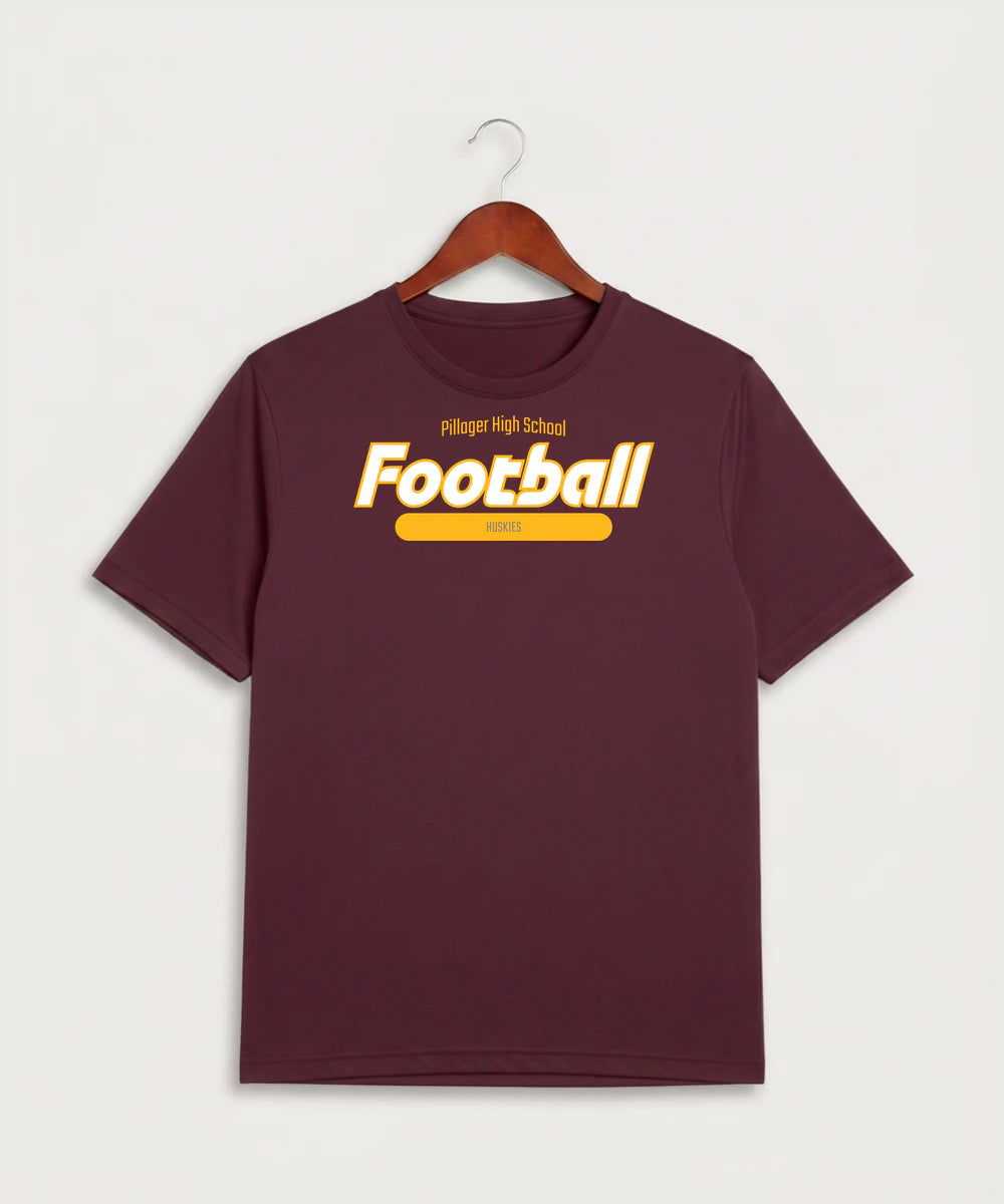 Pillager High School Football (Boys) - Maroon Sport-Tek PosiCharge Competitor Tee. ST350