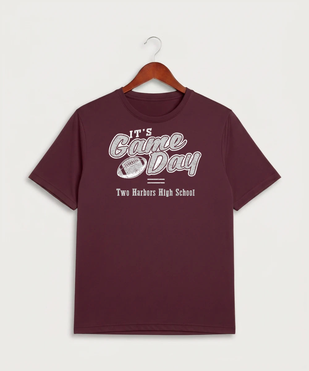 Two Harbors High School Football (Boys) - Maroon Sport-Tek PosiCharge Competitor Tee. ST350
