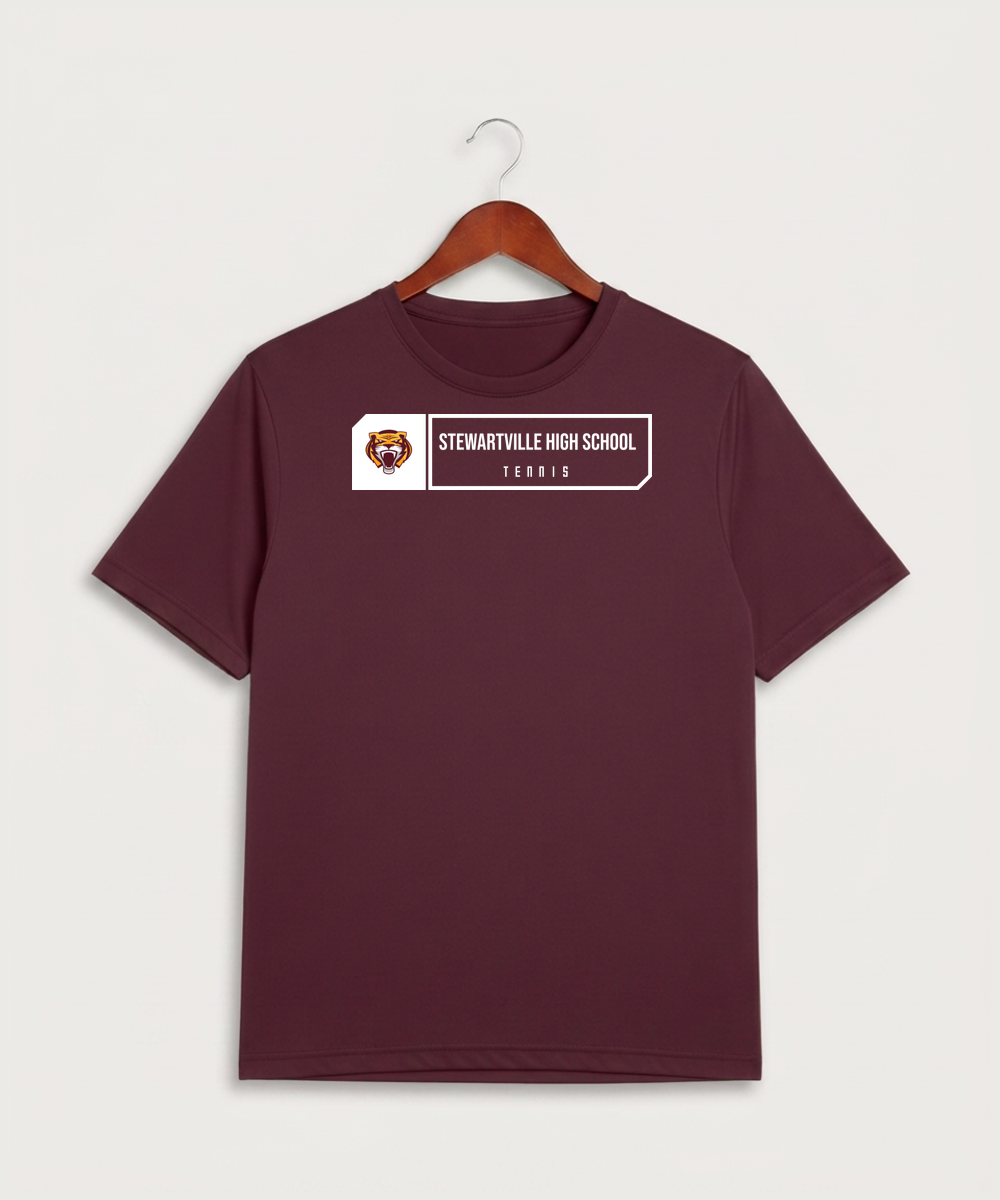 Stewartville High School Tennis (Coed) - Maroon Sport-Tek PosiCharge Competitor Tee. ST350