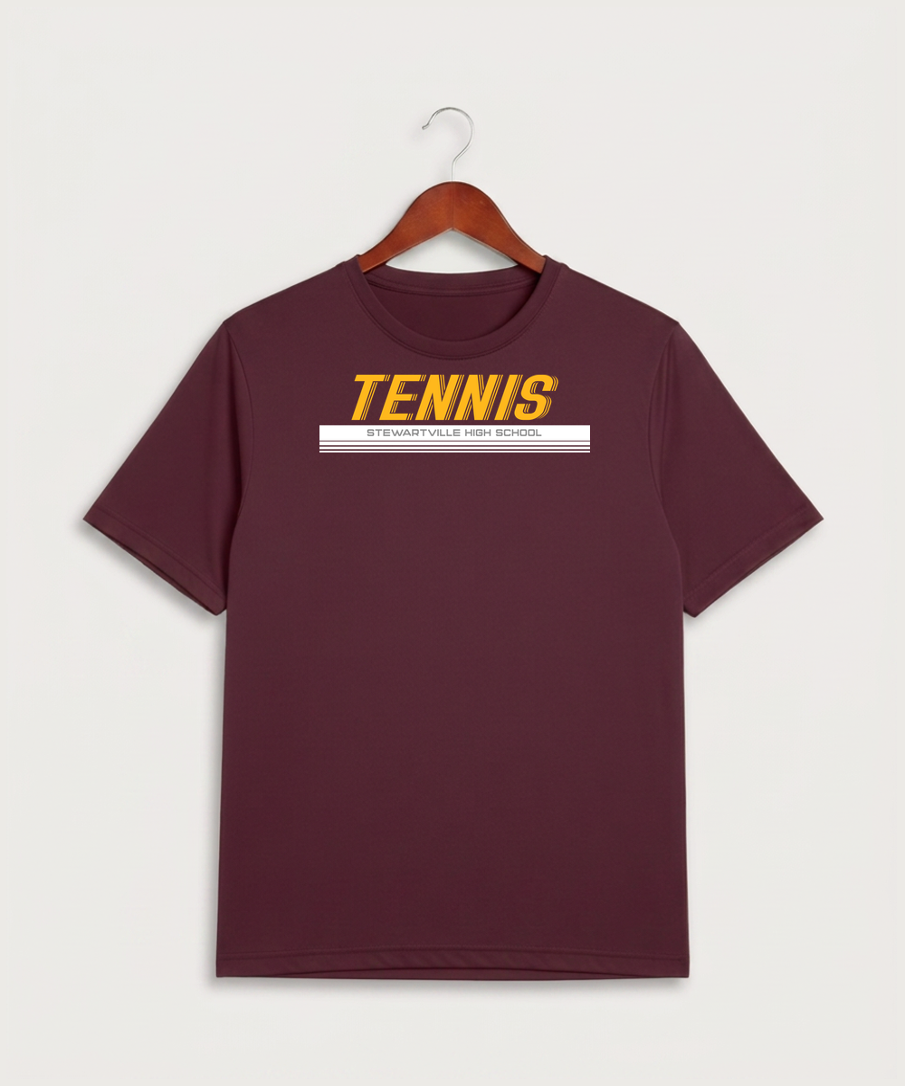 Stewartville High School Tennis (Coed) - Maroon Sport-Tek PosiCharge Competitor Tee. ST350