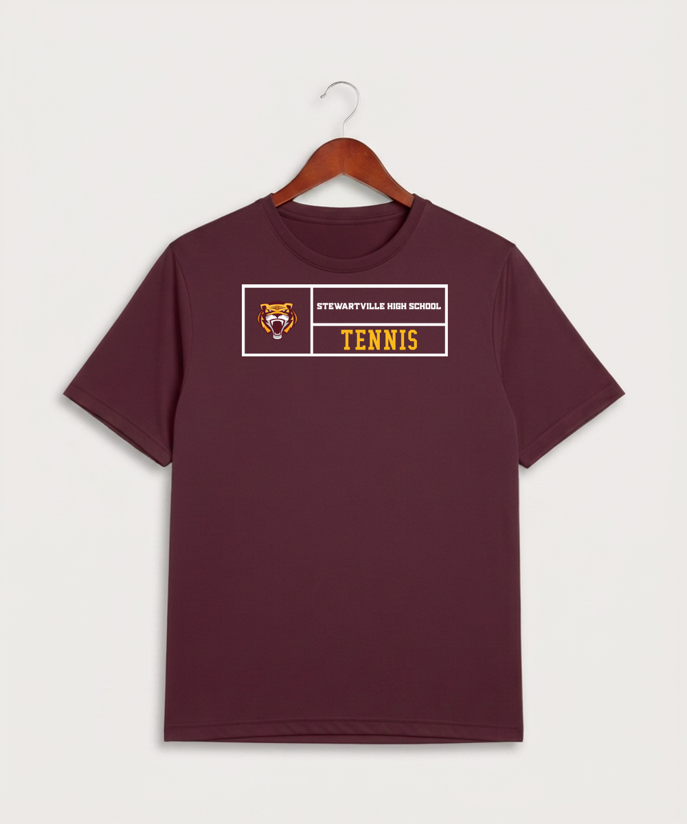 Stewartville High School Tennis (Coed) - Maroon Sport-Tek PosiCharge Competitor Tee. ST350