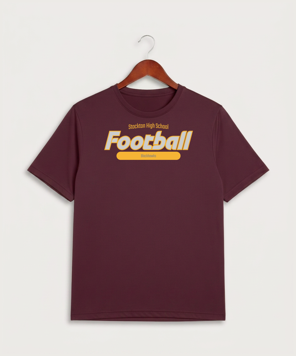 Stockton High School Football - Maroon Sport-Tek PosiCharge Competitor Tee. ST350