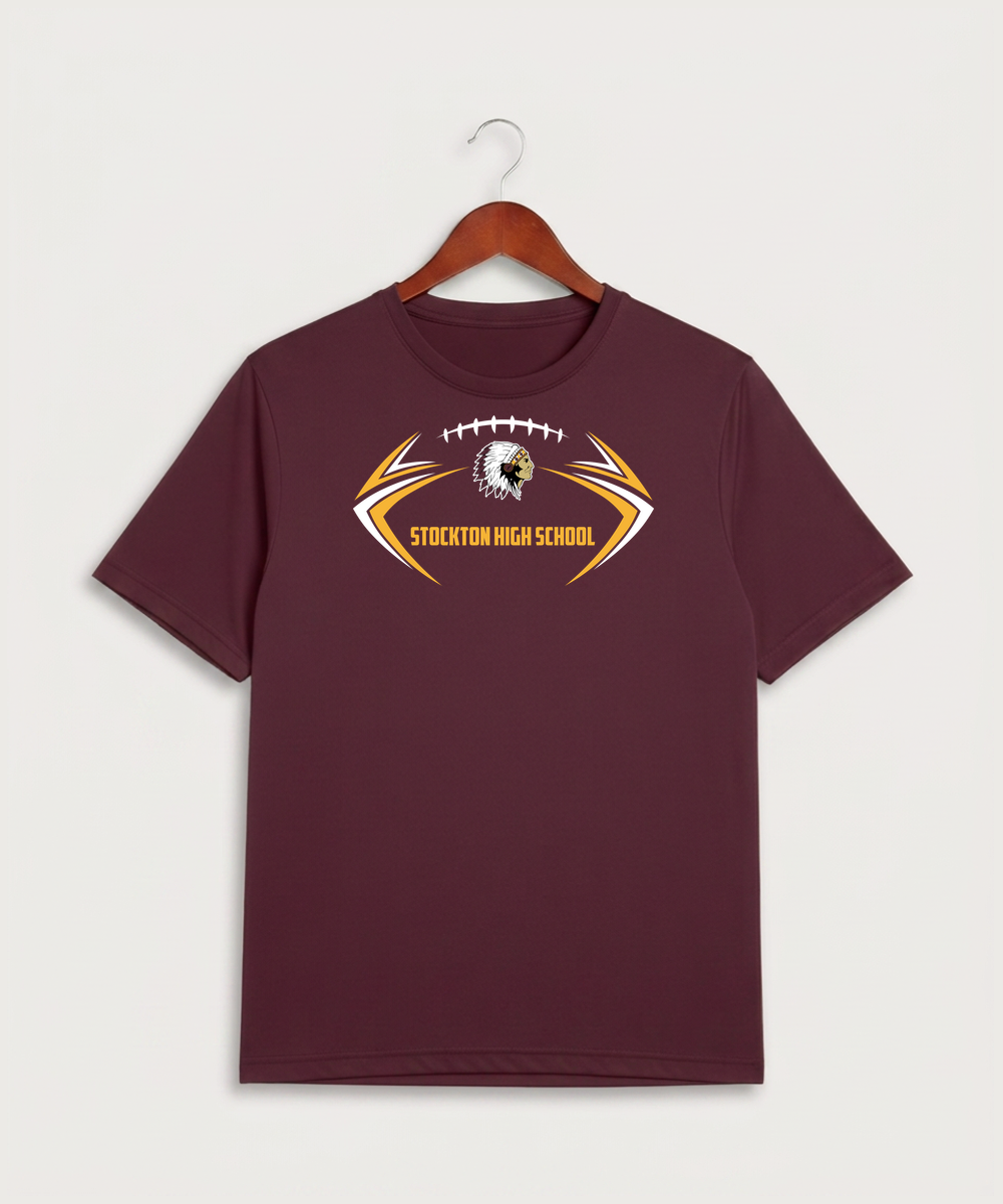 Stockton High School Football - Maroon Sport-Tek PosiCharge Competitor Tee. ST350
