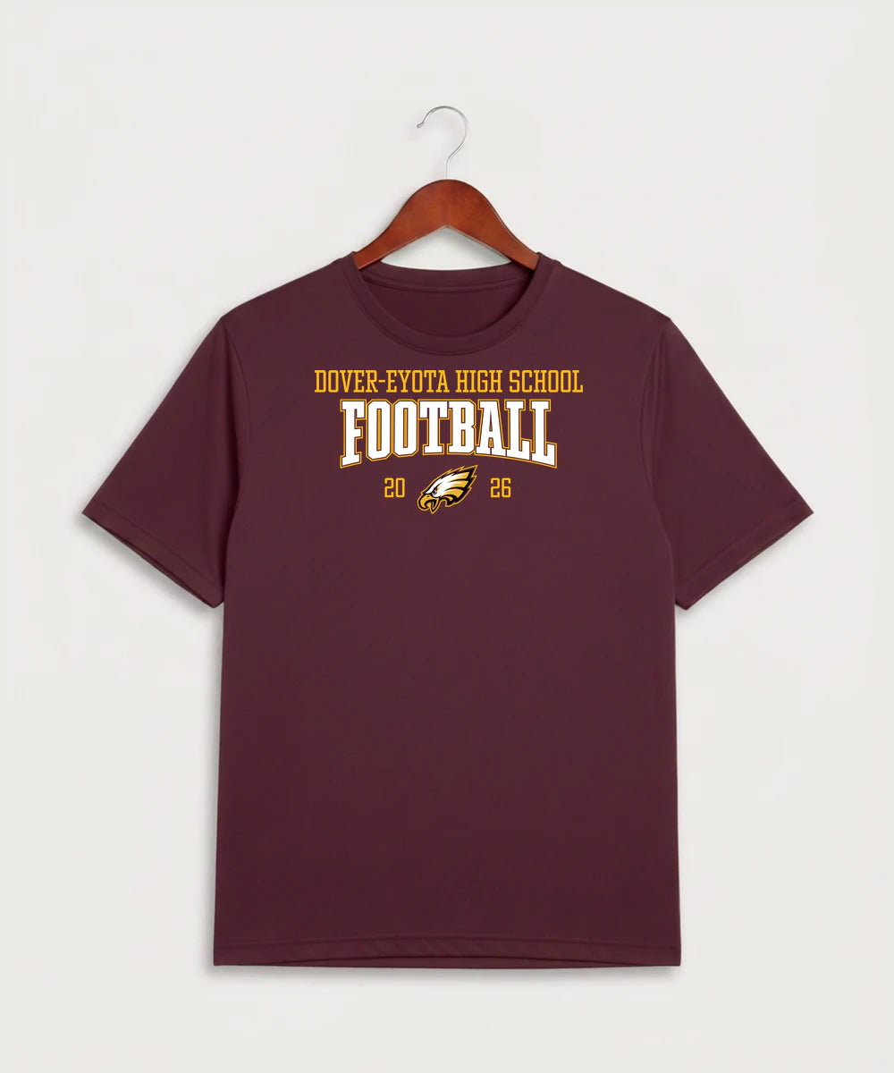Dover-Eyota High School Football (Boys) - Maroon Sport-Tek PosiCharge Competitor Tee. ST350