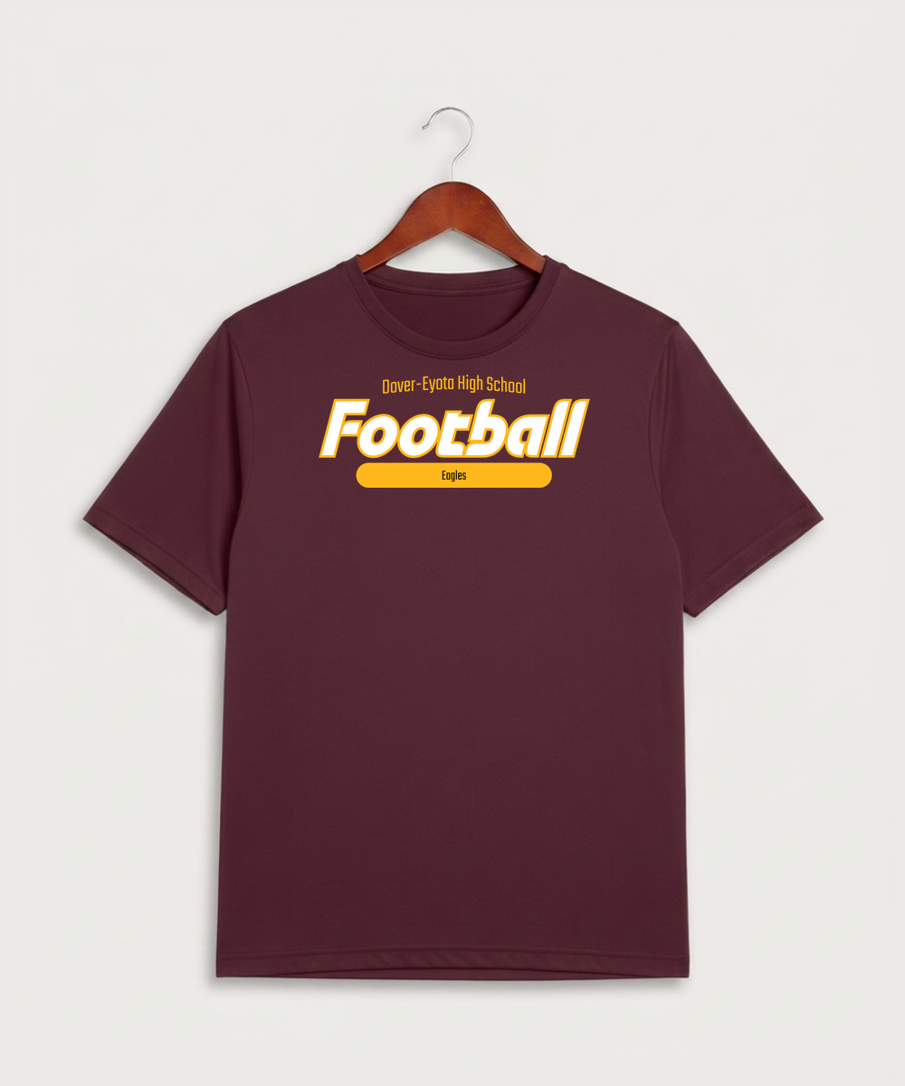 Dover-Eyota High School Football (Boys) - Maroon Sport-Tek PosiCharge Competitor Tee. ST350