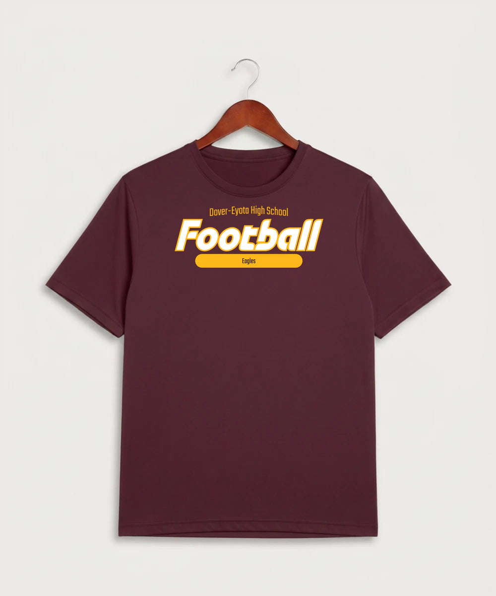 Dover-Eyota High School Football (Boys) - Maroon Sport-Tek PosiCharge Competitor Tee. ST350