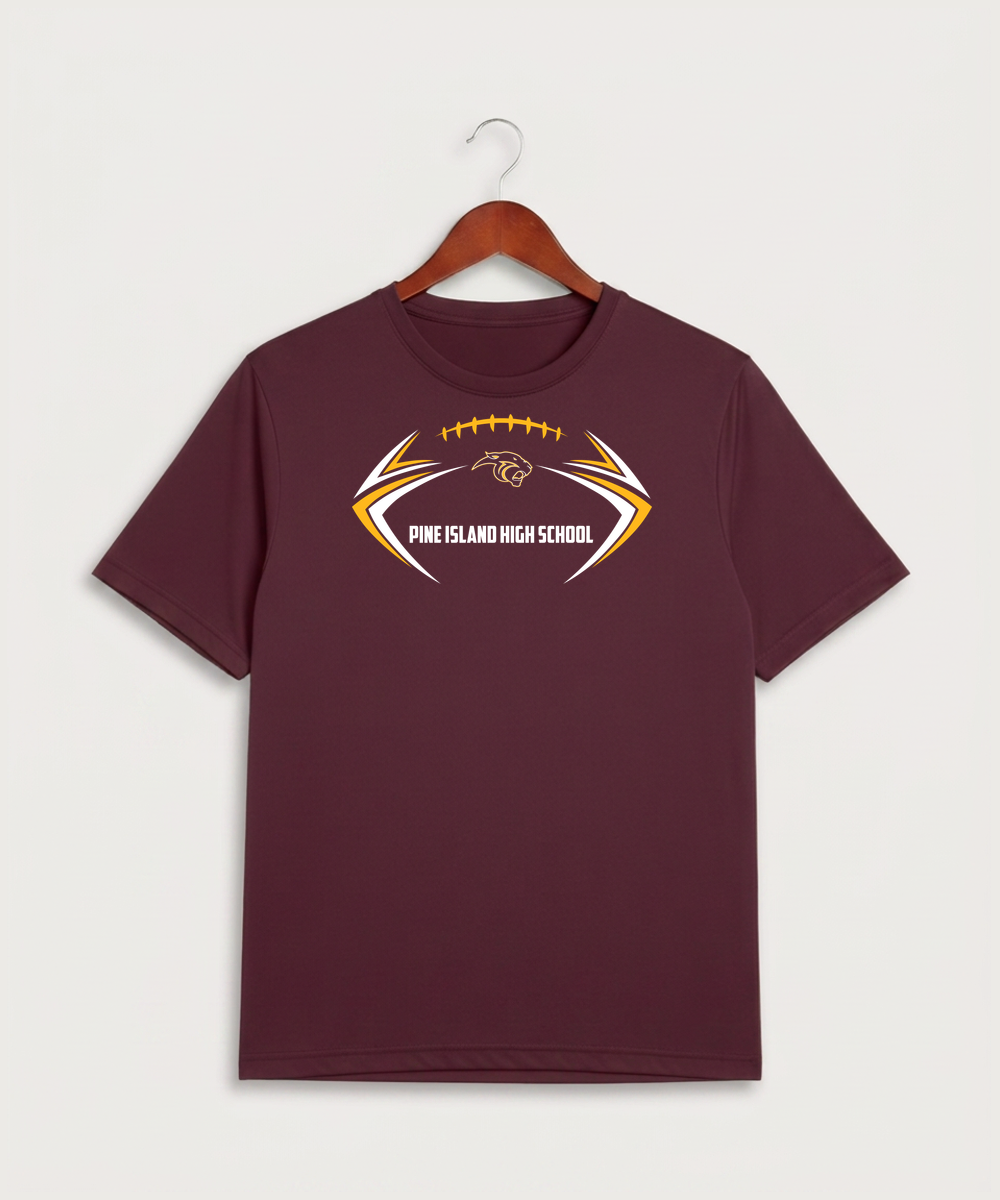 Pine Island High School Football (Boys) - Maroon Sport-Tek PosiCharge Competitor Tee. ST350