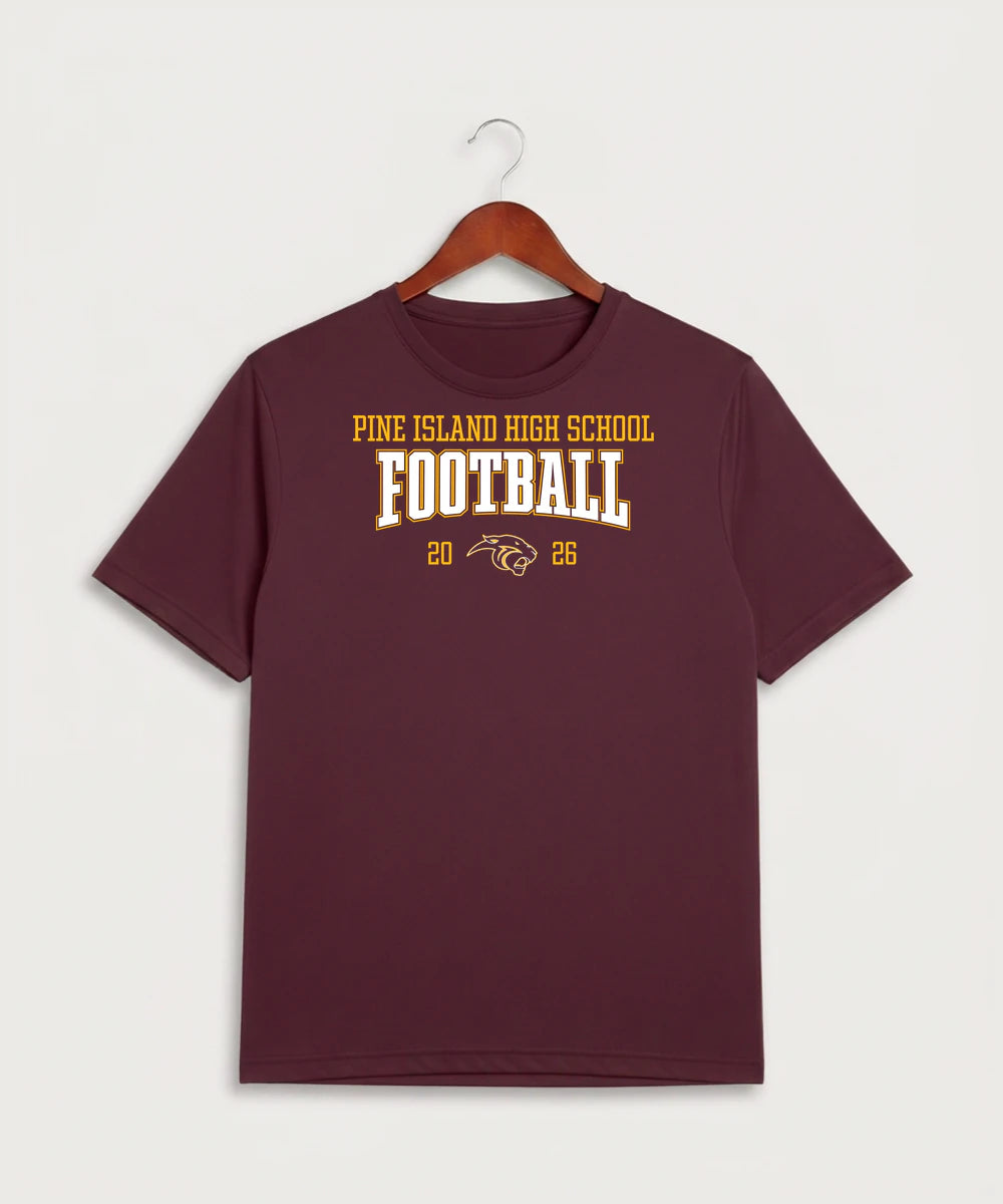 Pine Island High School Football (Boys) - Maroon Sport-Tek PosiCharge Competitor Tee. ST350