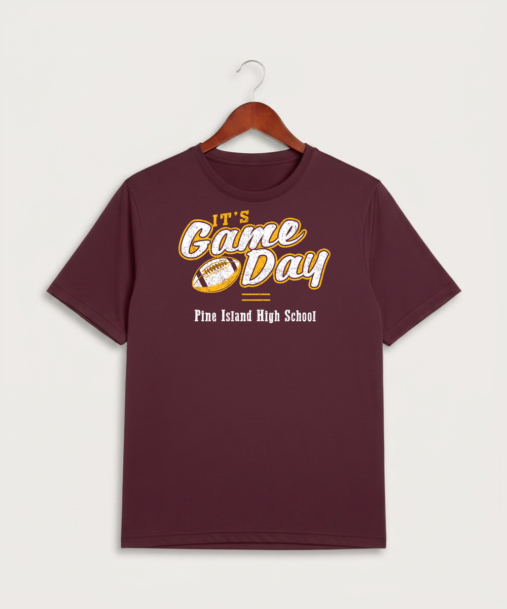 Pine Island High School Football (Boys) - Maroon Sport-Tek PosiCharge Competitor Tee. ST350