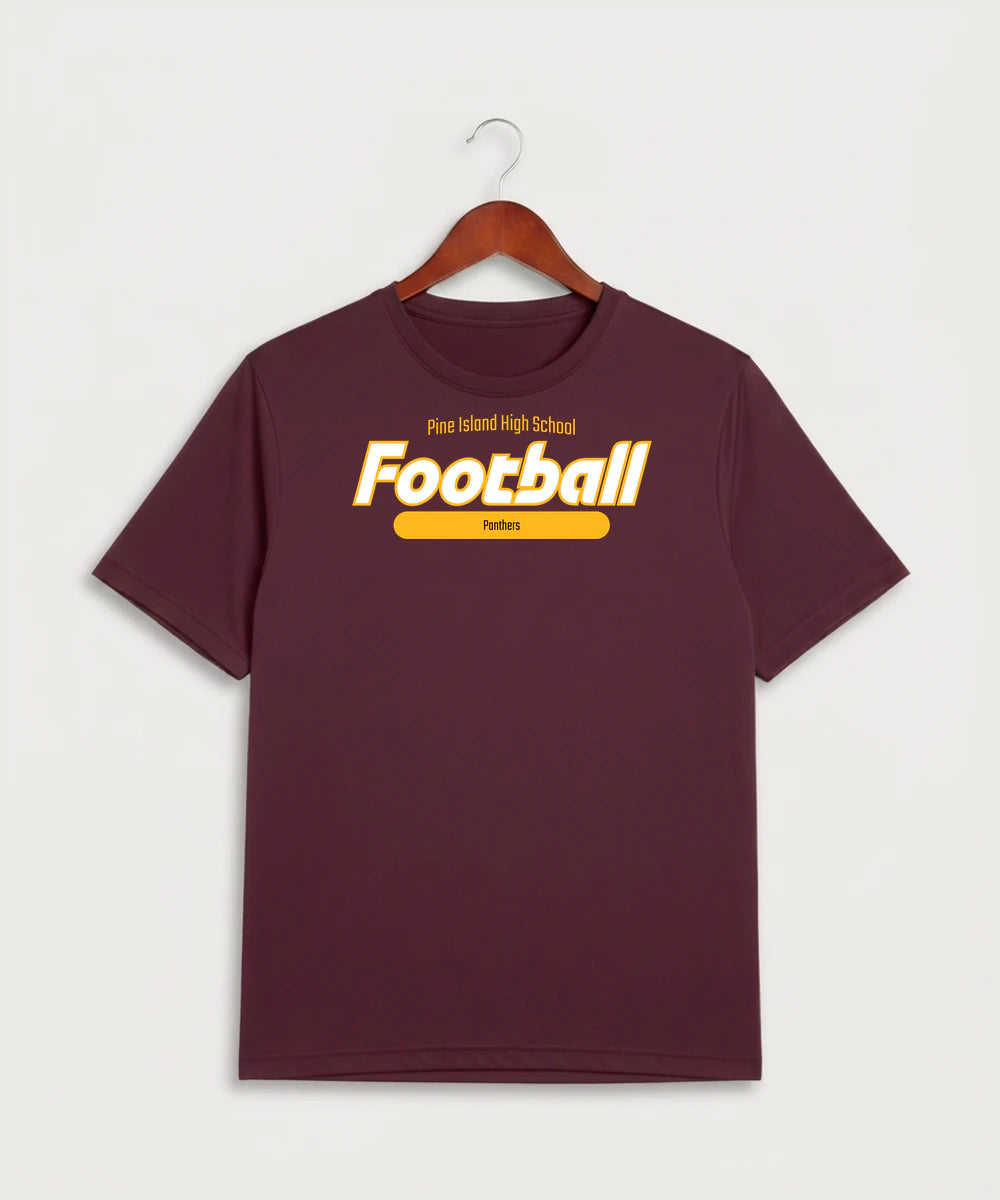Pine Island High School Football (Boys) - Maroon Sport-Tek PosiCharge Competitor Tee. ST350
