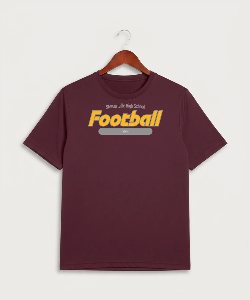 Stewartville High School Football (Boys) - Maroon Sport-Tek PosiCharge Competitor Tee. ST350