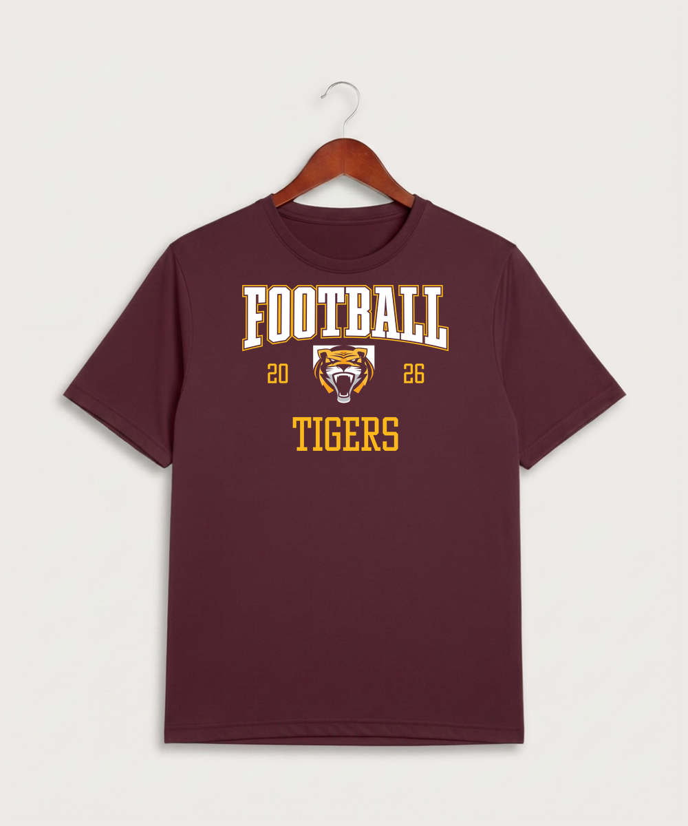 Stewartville High School Football (Boys) - Maroon Sport-Tek PosiCharge Competitor Tee. ST350