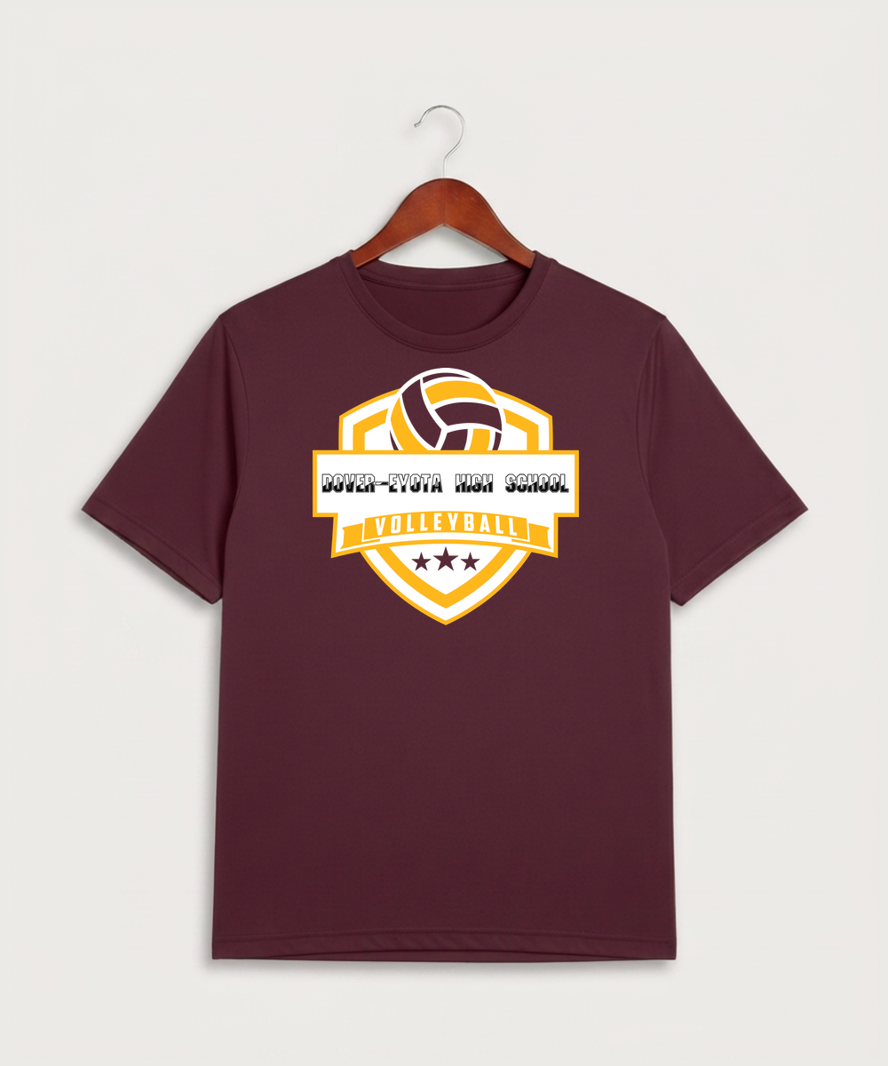 Dover-Eyota High School Volleyball (Girls) - Maroon Sport-Tek PosiCharge Competitor Tee. ST350