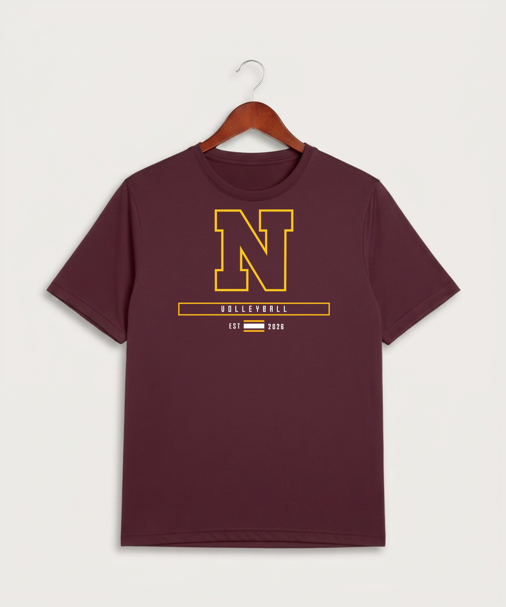Northfield High School Volleyball (Girls) - Maroon Sport-Tek PosiCharge Competitor Tee. ST350