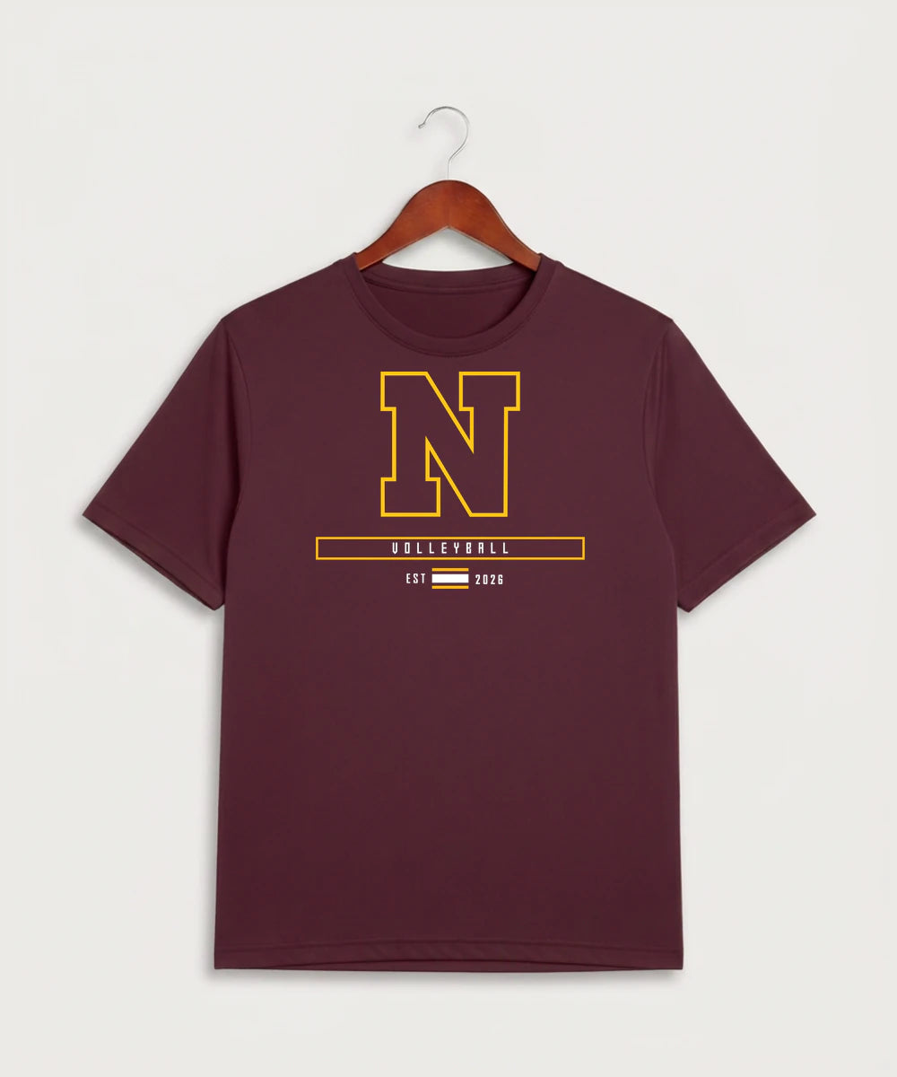 Northfield High School Volleyball (Girls) - Maroon Sport-Tek PosiCharge Competitor Tee. ST350