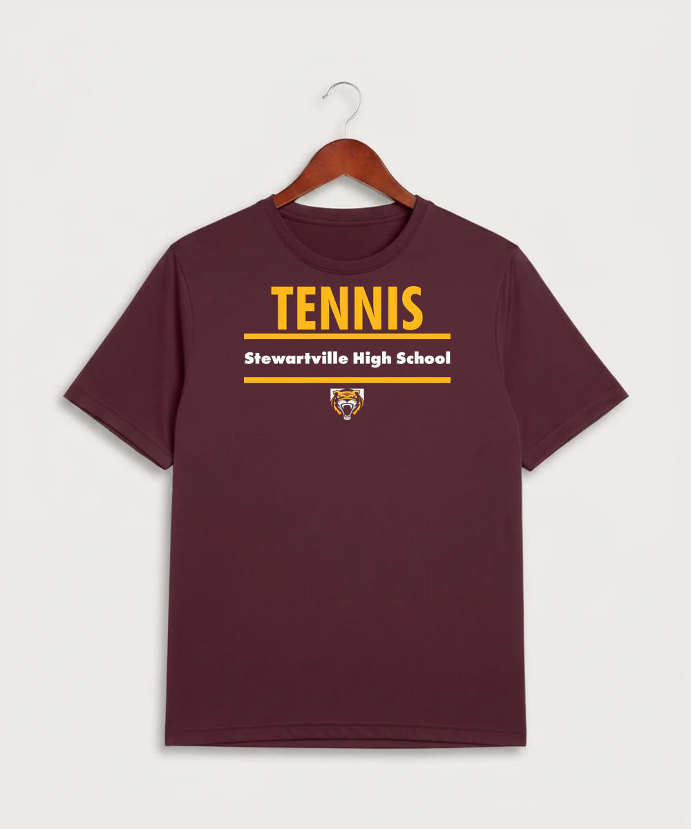 Stewartville High School Tennis (Coed) - Maroon Sport-Tek PosiCharge Competitor Tee. ST350
