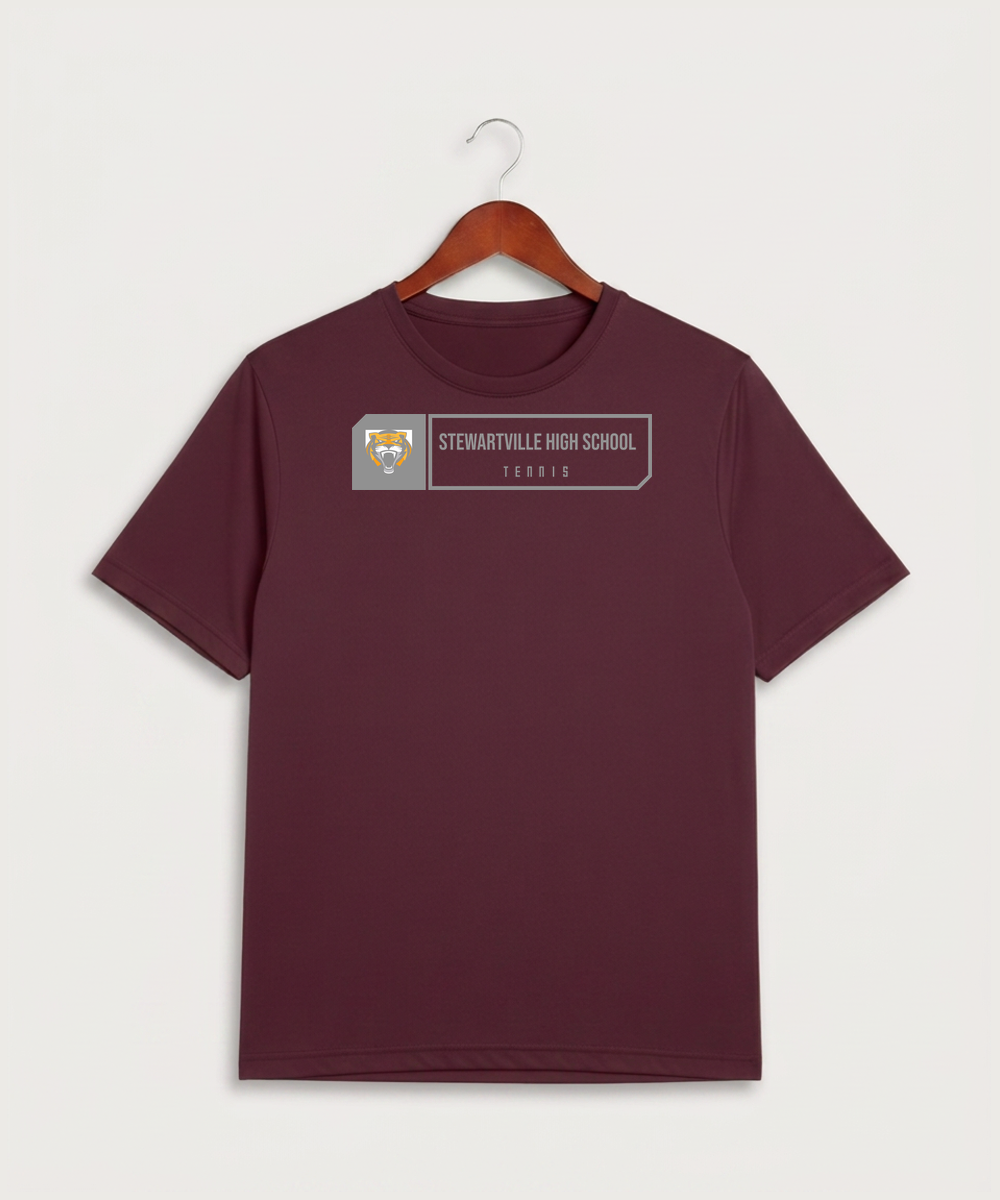 Stewartville High School Tennis (Coed) - Maroon Sport-Tek PosiCharge Competitor Tee. ST350