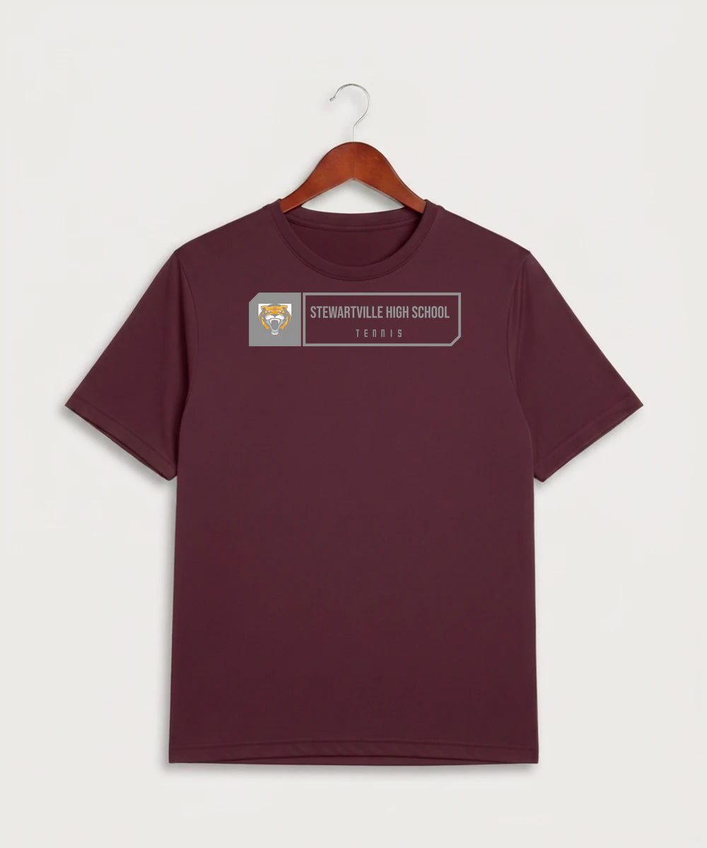 Stewartville High School Tennis (Coed) - Maroon Sport-Tek PosiCharge Competitor Tee. ST350