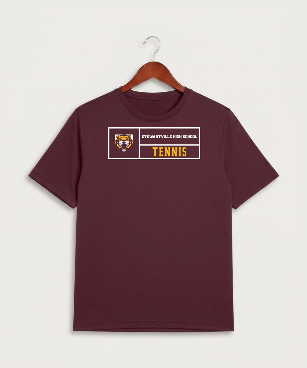 Stewartville High School Tennis (Coed) - Maroon Sport-Tek PosiCharge Competitor Tee. ST350