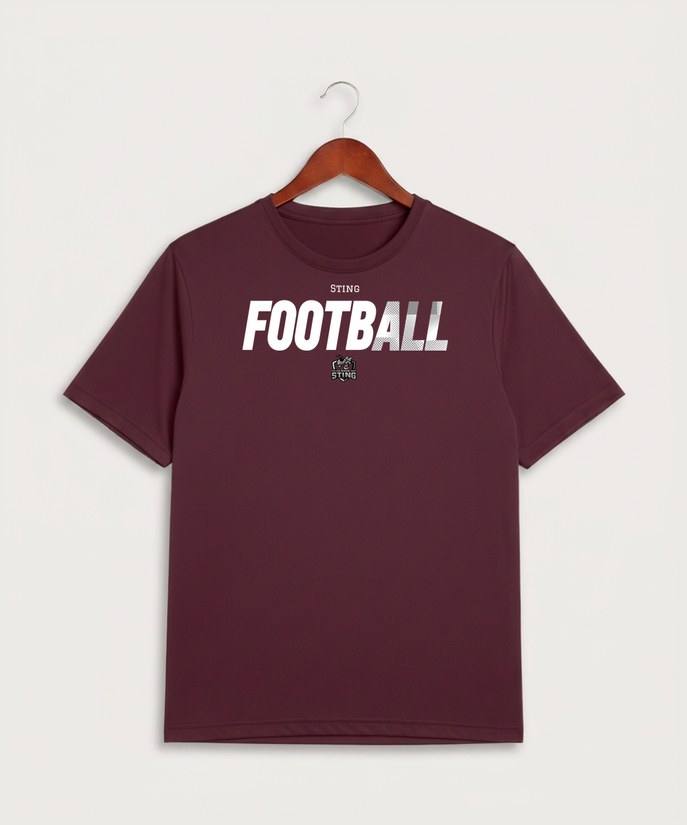 Yellow Medicine East High School Football (Boys) - Maroon Sport-Tek PosiCharge Competitor Tee. ST350