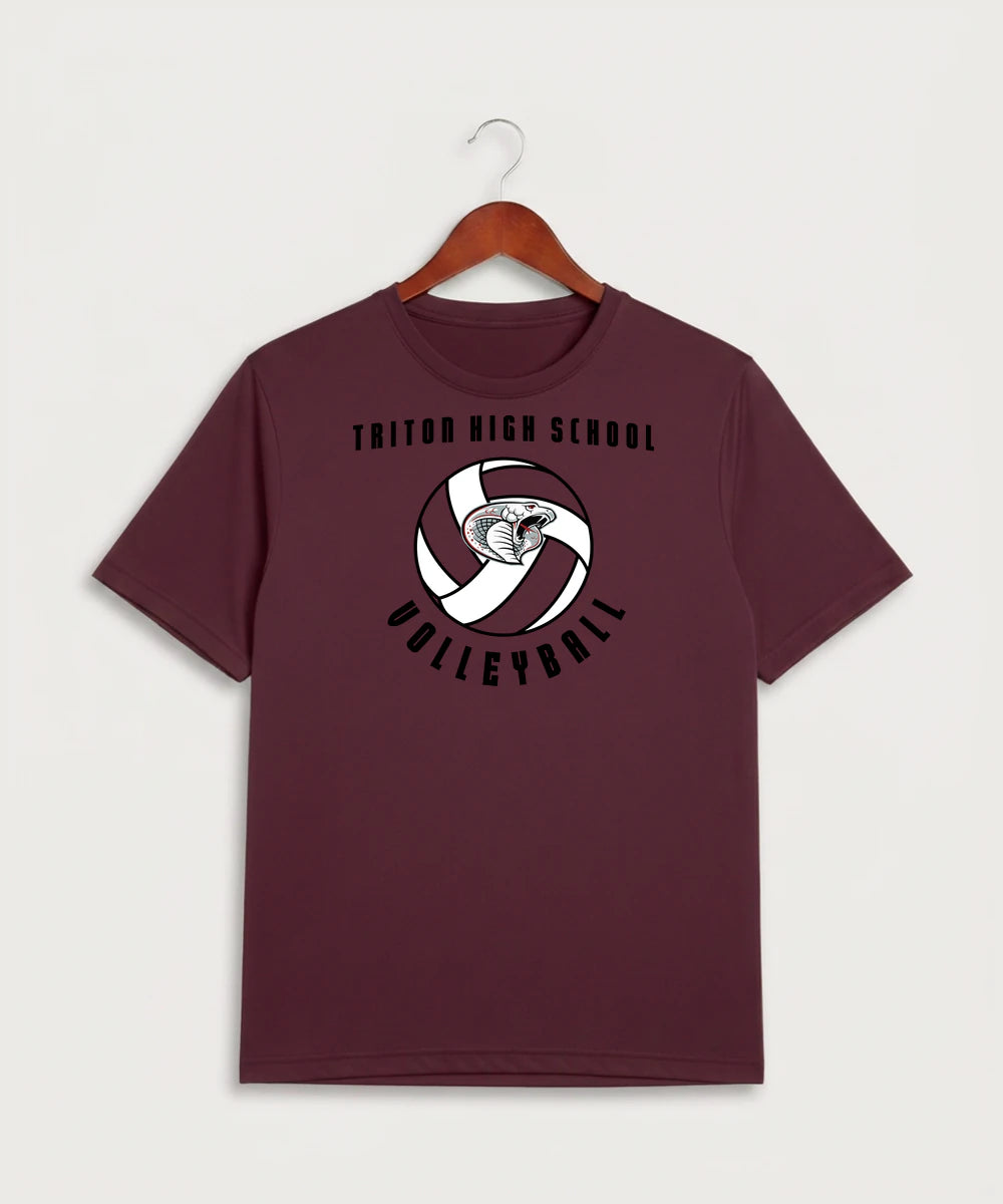 Triton High School Volleyball (Girls) - Maroon Sport-Tek PosiCharge Competitor Tee. ST350