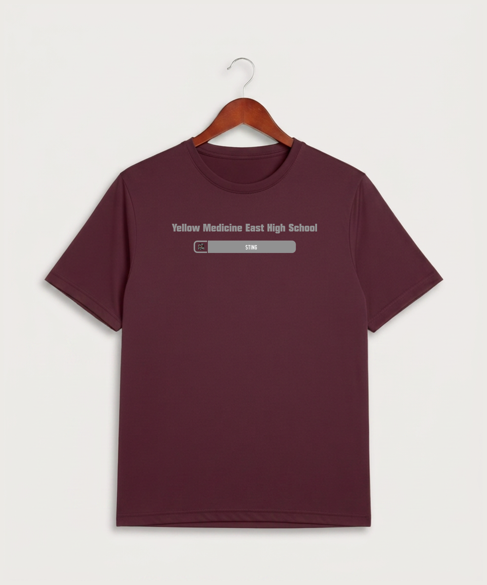 Yellow Medicine East High School Athletics - Maroon Sport-Tek PosiCharge Competitor Tee. ST350