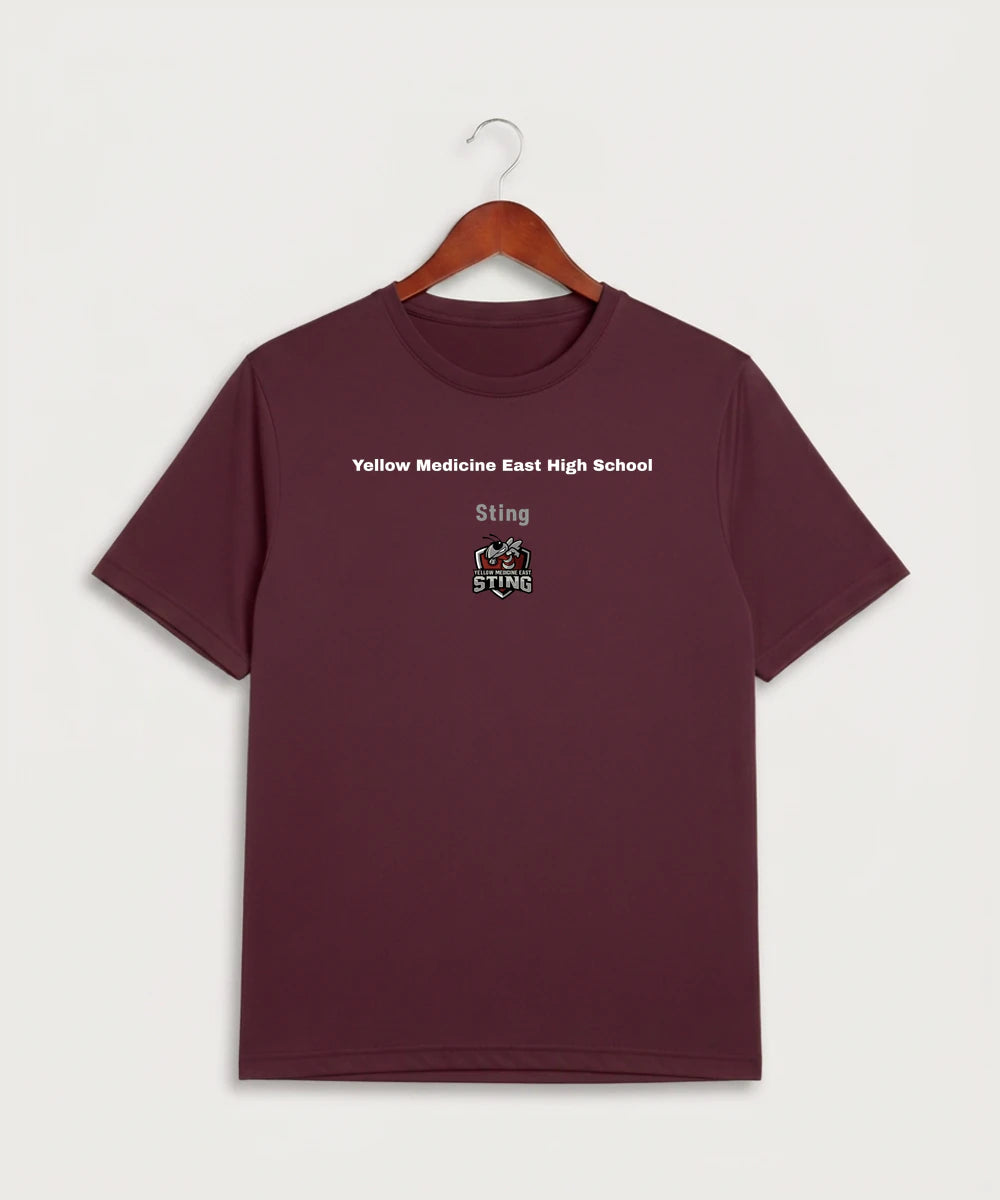 Yellow Medicine East High School Athletics - Maroon Sport-Tek PosiCharge Competitor Tee. ST350