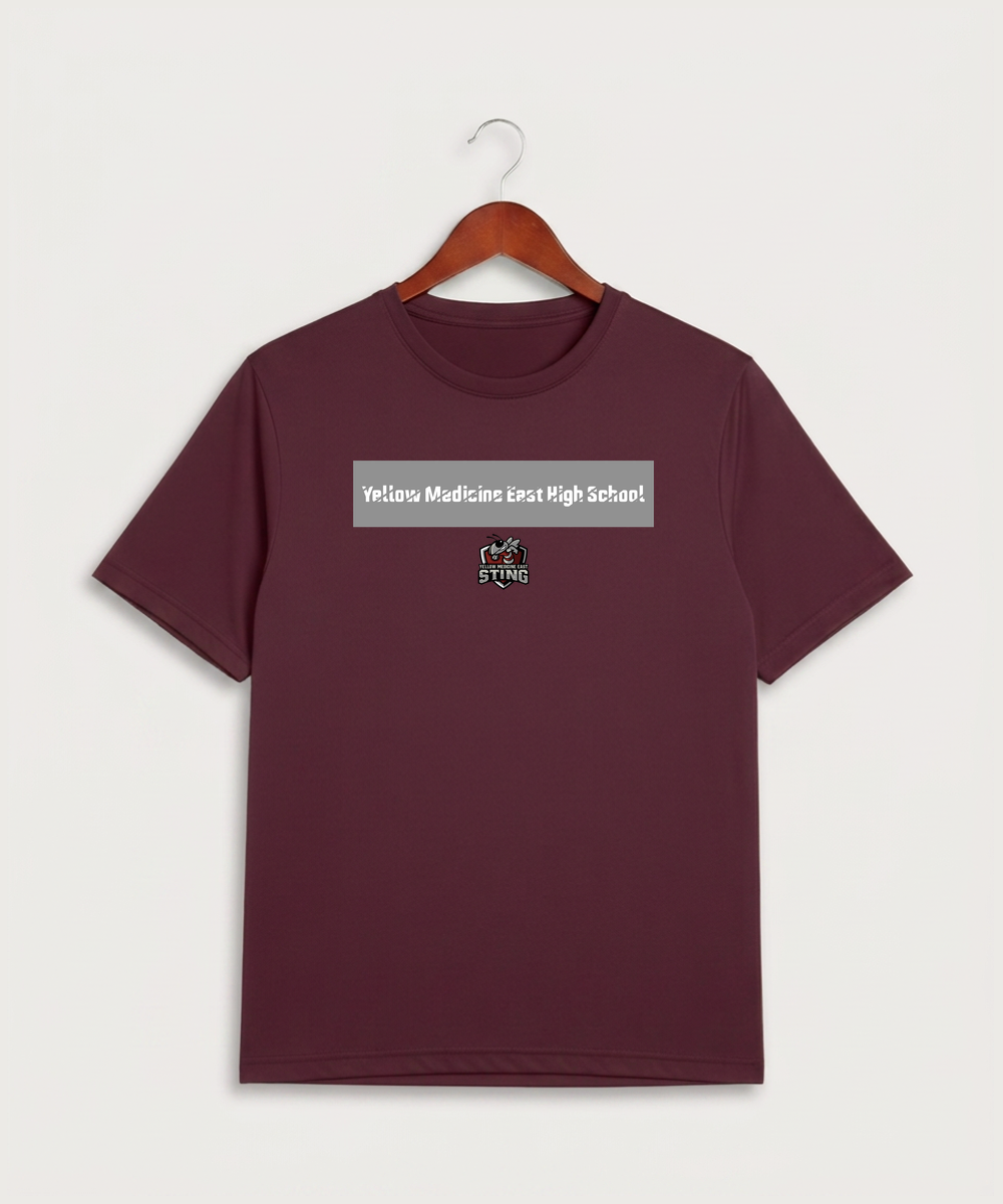 Yellow Medicine East High School Athletics - Maroon Sport-Tek PosiCharge Competitor Tee. ST350