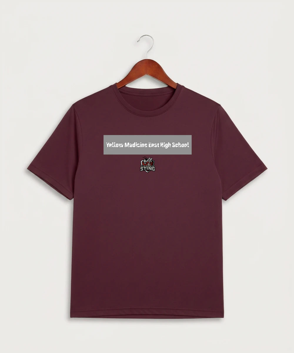 Yellow Medicine East High School Athletics - Maroon Sport-Tek PosiCharge Competitor Tee. ST350