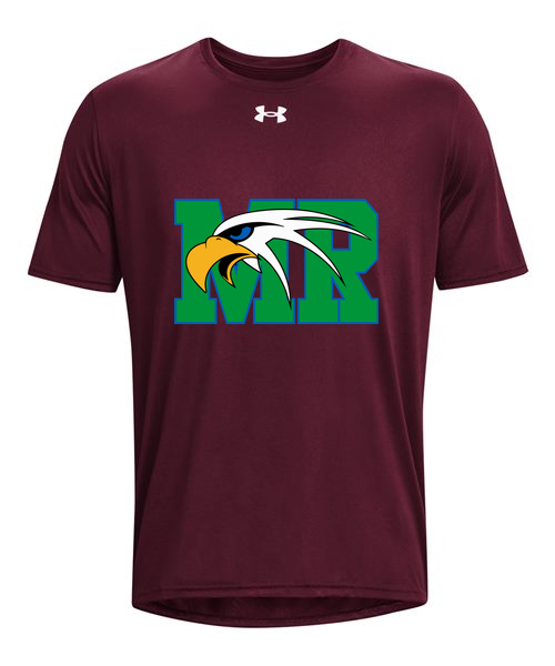 Maple River High School hockey_boys - Maroon/ White Men's Team Tech™ T-Shirt