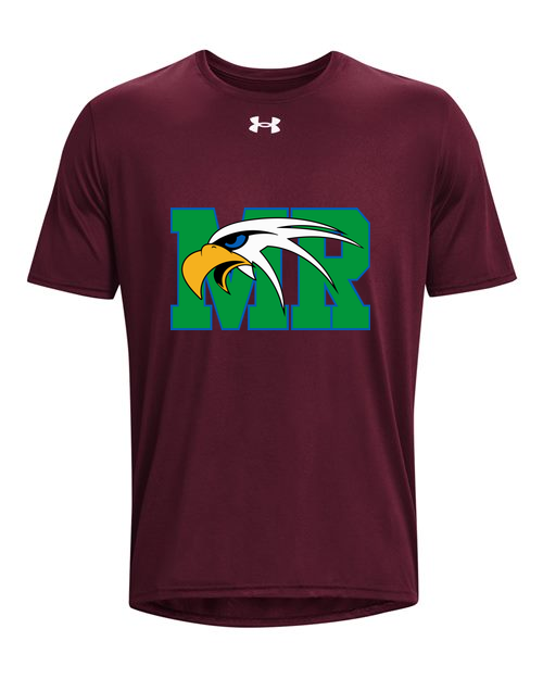 Maple River High School hockey_boys - Maroon/ White Men's Team Tech™ T-Shirt