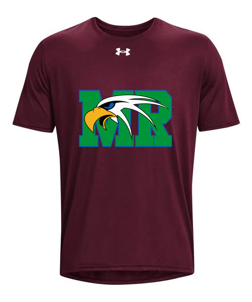 Maple River High School hockey_boys - Maroon/ White Men's Team Tech™ T-Shirt