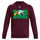 Maple River High School hockey_boys - Maroon/ White Men's Rival Fleece Hooded Sweatshirt