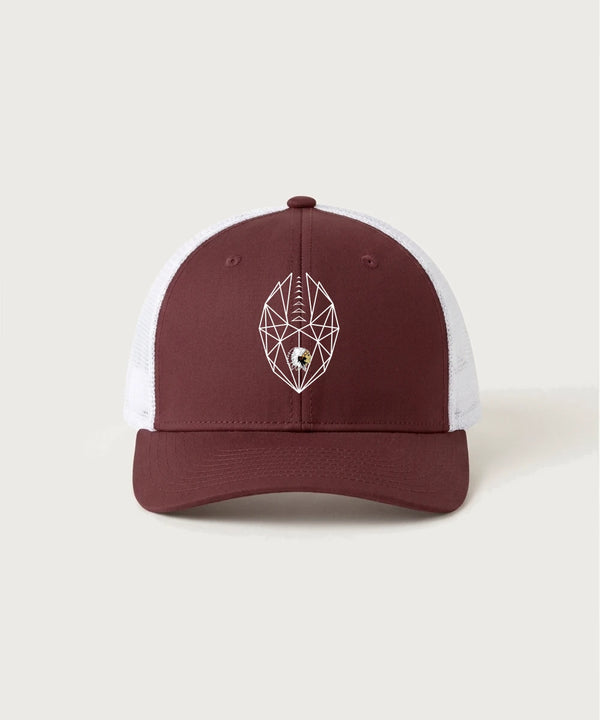 Stockton High School Football - Maroon/ White Sport-Tek Club Trucker Cap STC46