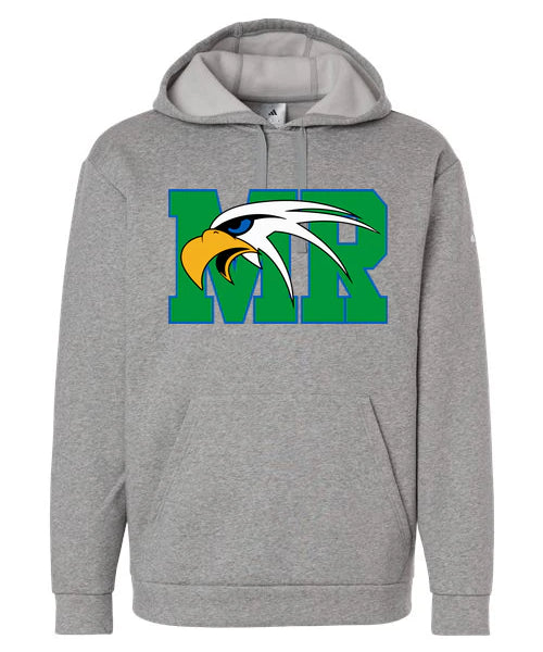 Maple River High School hockey_boys - Medium Grey Heather Men's Fleece Hooded Sweatshirt