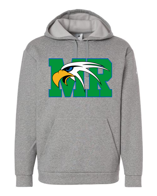Maple River High School track_boys - Medium Grey Heather Men's Fleece Hooded Sweatshirt