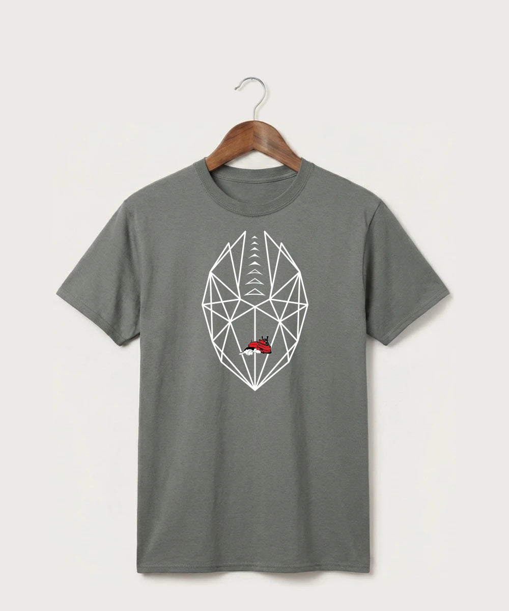 Fulton High School Football (Boys) - Medium Grey Port & Co Core Cotton Tee. PC54