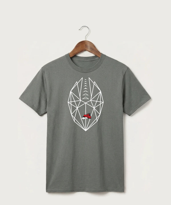 Fulton High School Football (Boys) - Medium Grey Port & Co Core Cotton Tee. PC54