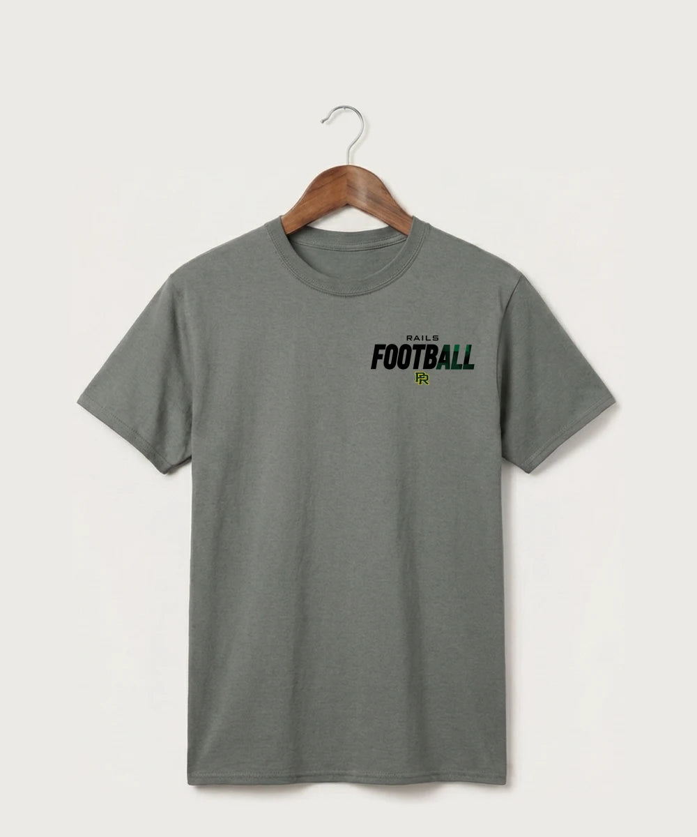 Proctor High School Football (Boys) - Medium Grey Port & Co Core Cotton Tee. PC54