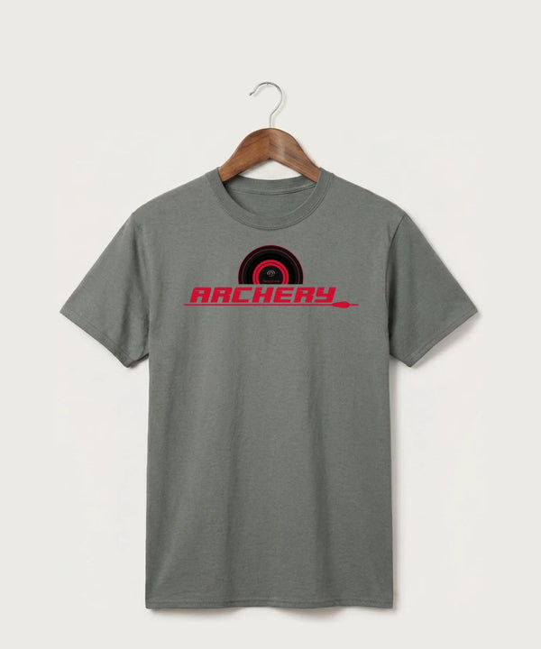 Heart Shot Ministry Archery Team Store - Medium Grey Port & Co Core Cotton Tee. PC54