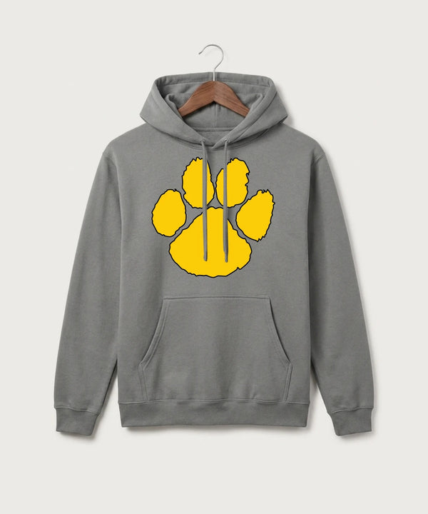 Plainview Elgin Millville H S Volleyball (Girls) - Medium Grey Port & Co Core Fleece Pullover Hooded Sweatshirt. PC78H