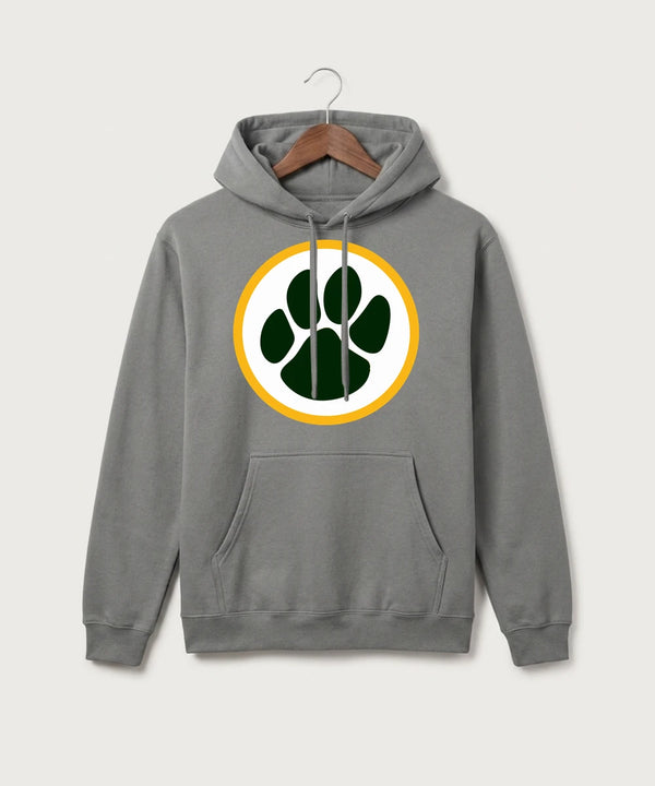 Ashwaubenon High School Football (Boys) (Sandbox) - Medium Grey Port & Co Core Fleece Pullover Hooded Sweatshirt. PC78H